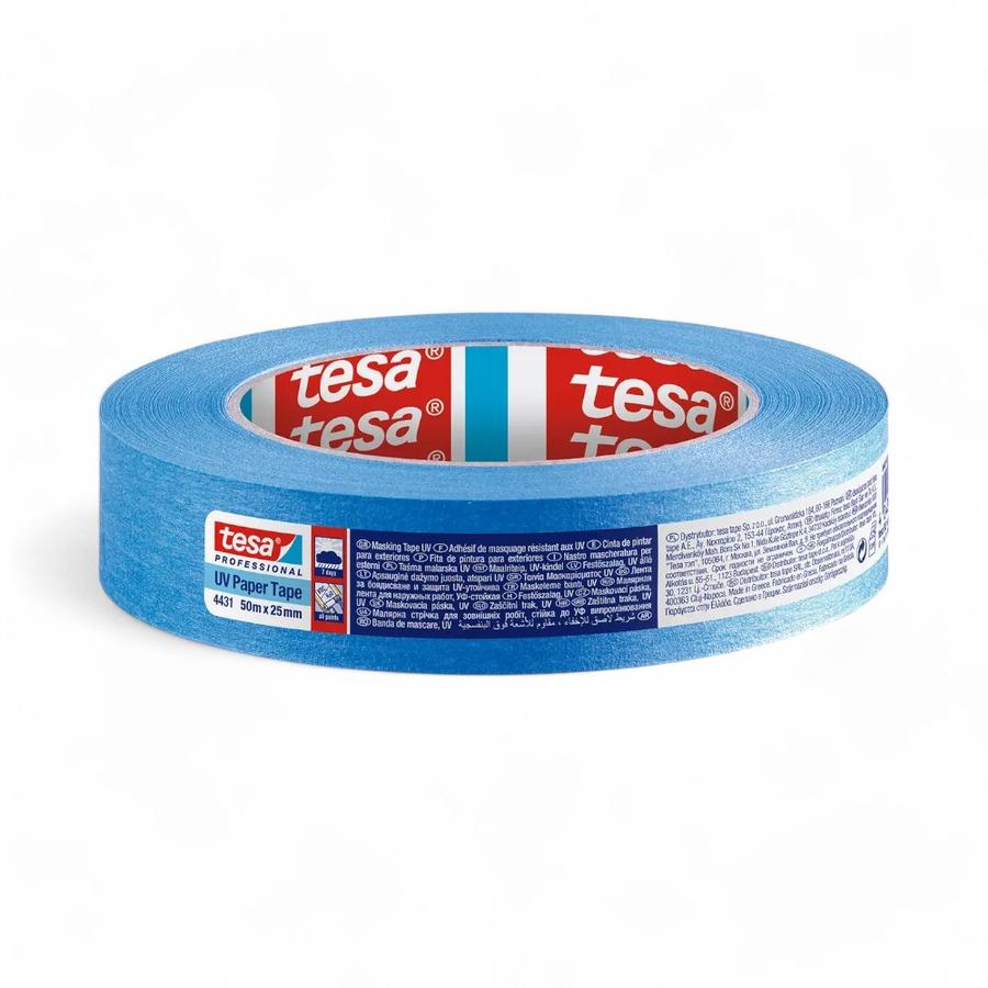 Cinta De Enmascarar Tesa 50 Metros 25 Mm Azul