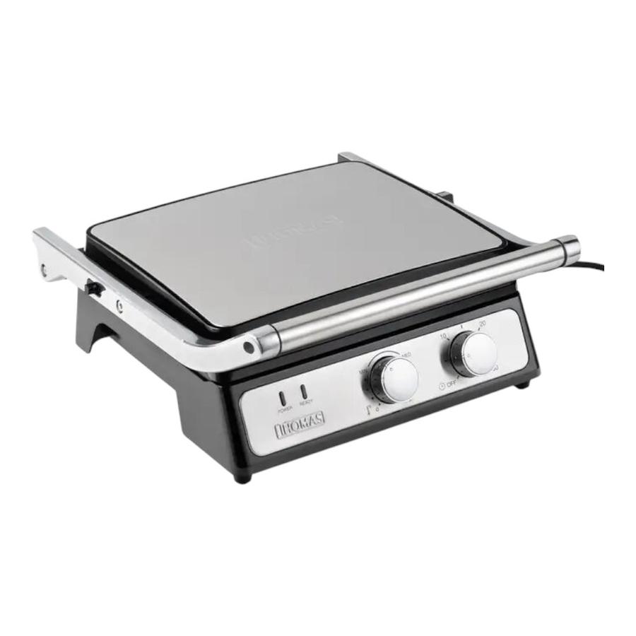 Panini Grill 2 En 1 Thomas TH-980iGris 2000 W
