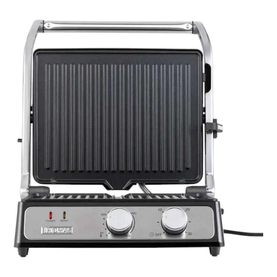 Panini Grill 2 En 1 Thomas TH-980iGris 2000 W