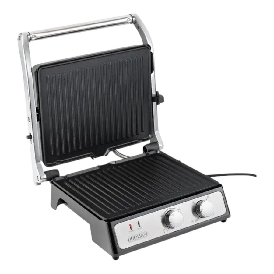 Panini Grill 2 En 1 Thomas TH-980iGris 2000 W