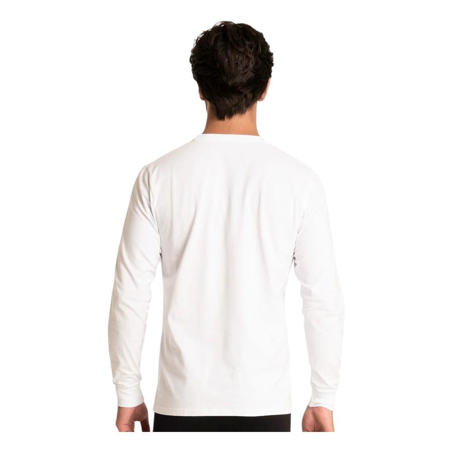 Pack 2 Camisetas Manga Larga Hombre TOP Blanco
