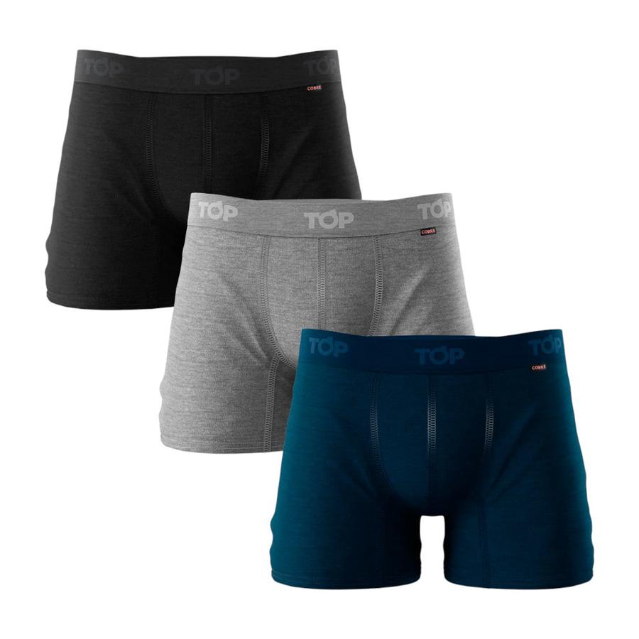 Pack 3 Boxer Medio Algodon Cobre Hombre Top 208acobp3c3