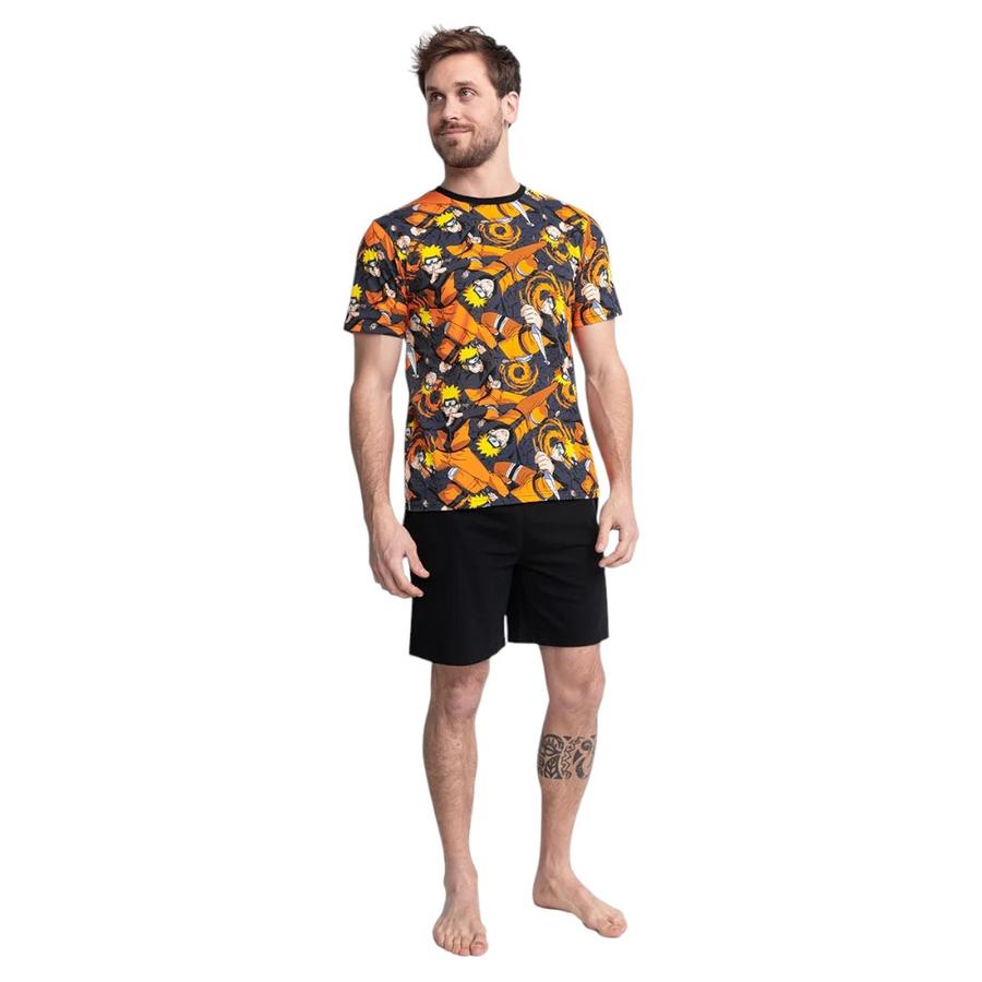 Pijama Algodón Verano Hombre TOP Naruto Shippuden C1