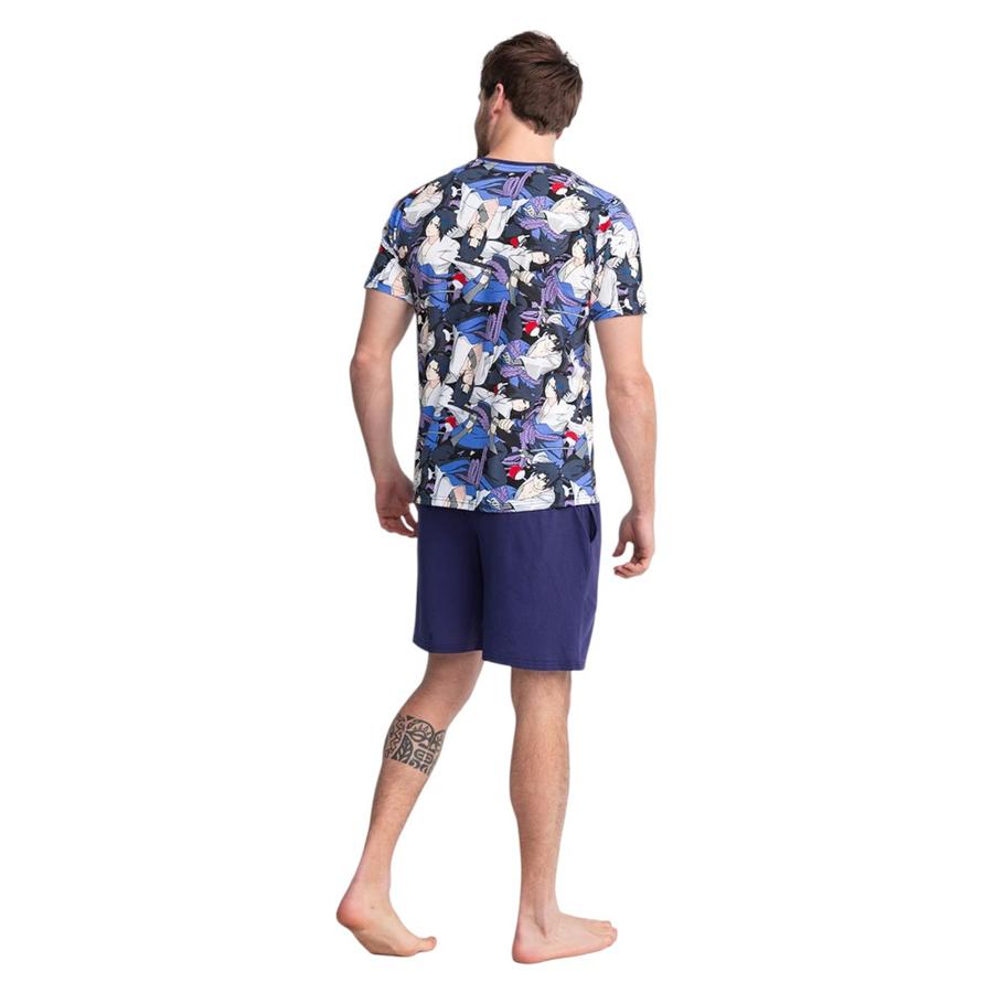 Pijama Algodón Manga Corta Naruto Hombre TOP Multicolor