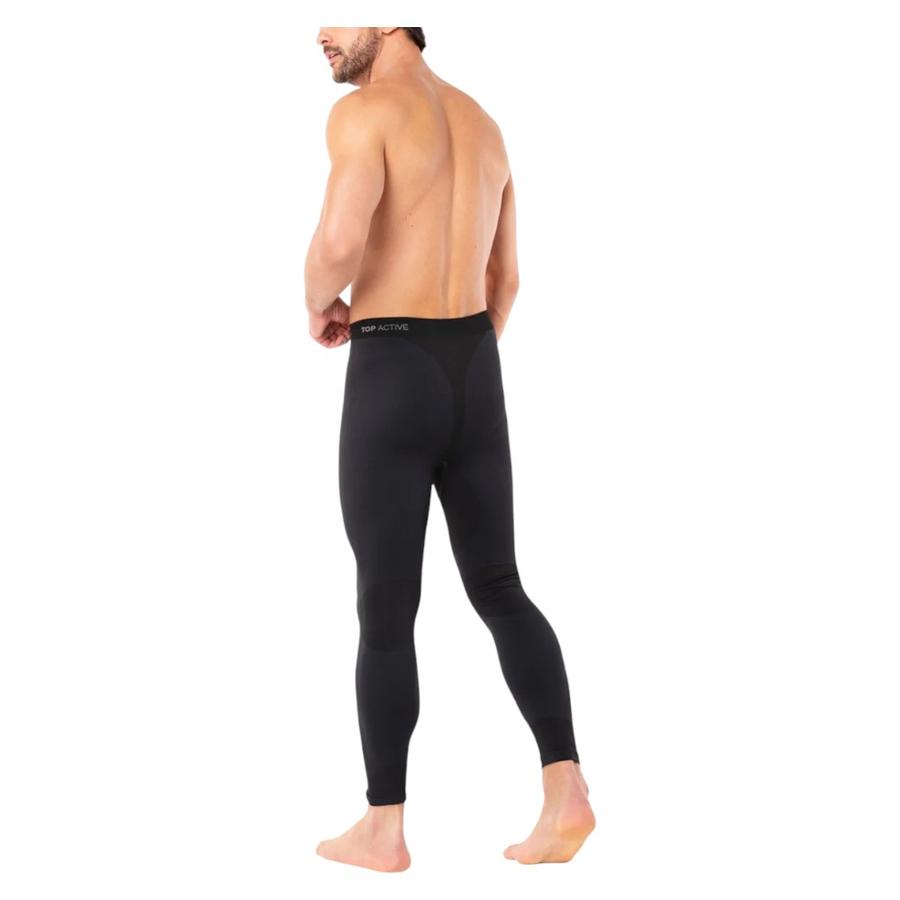 Calza Deportiva Primera Capa Microfibra Hombre TOP Negro