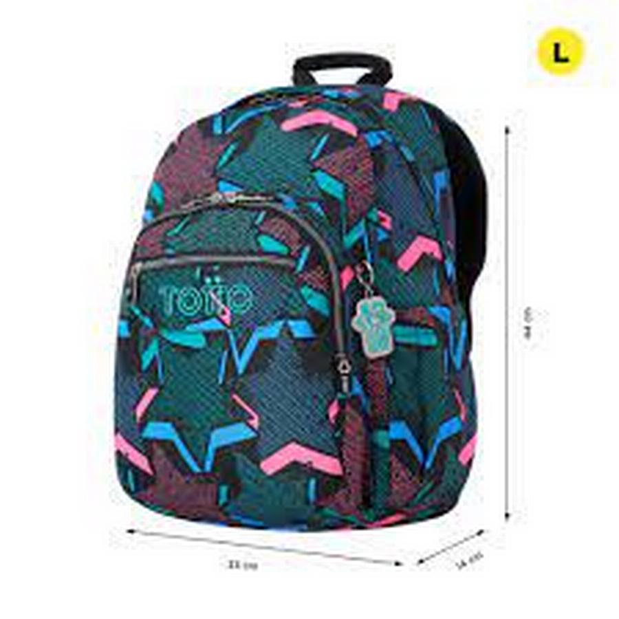 Mochila Escolar Totto Estampado Estrellas