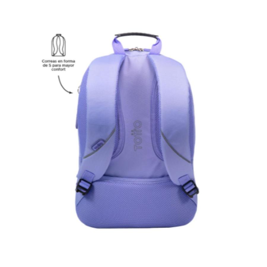 Mochila Escolar Totto Arvar Jacaranda Celeste
