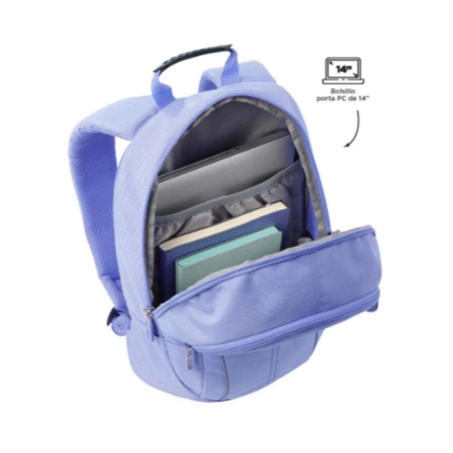 Mochila Escolar Totto Arvar Jacaranda Celeste