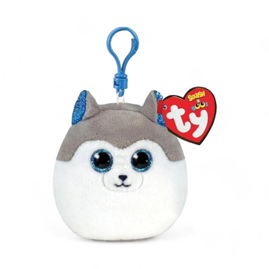 Llavero Peluche TY Squish-A-Boos Slush Husky