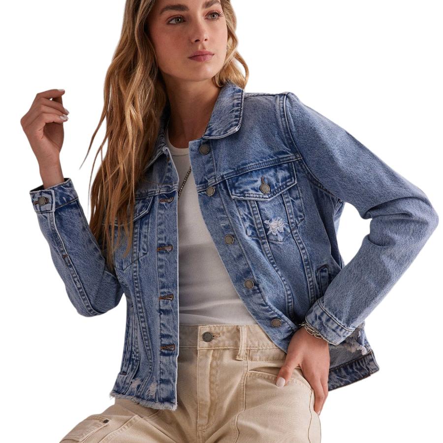 Chaqueta Umbrale Denim Mujer Azul