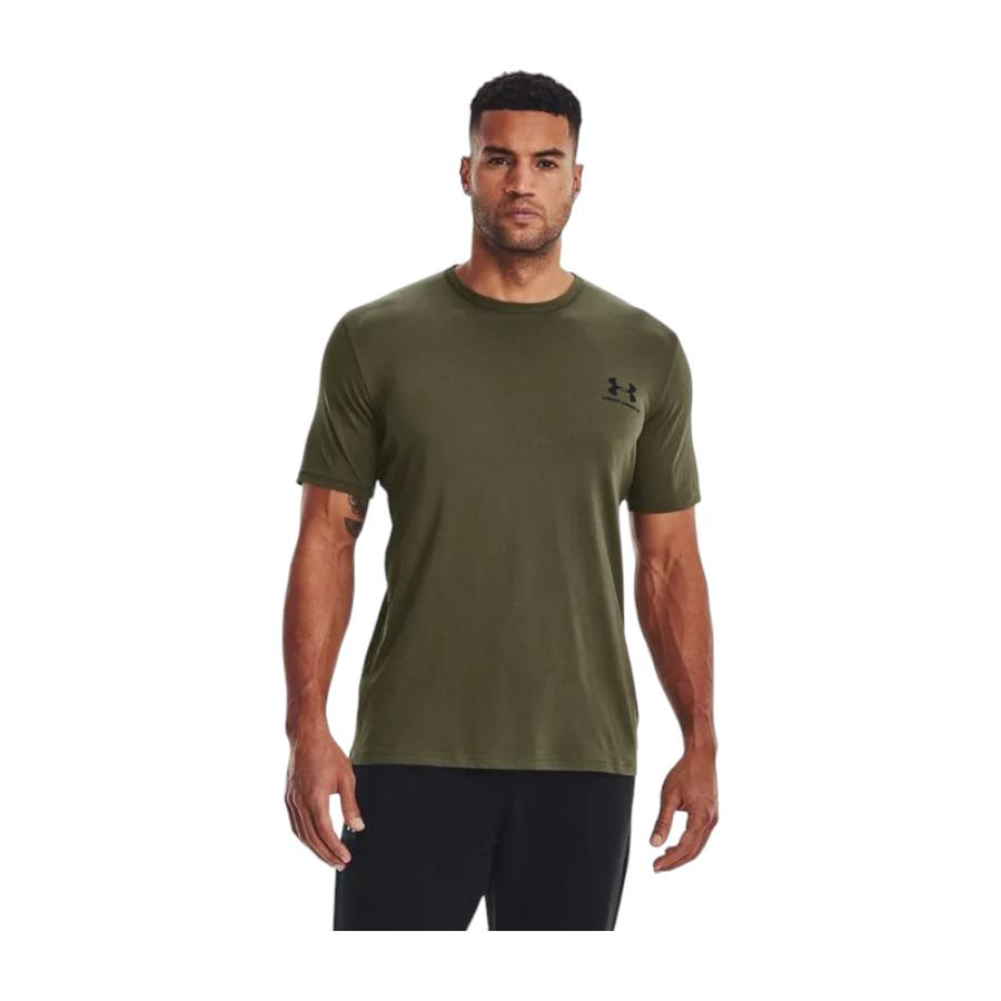 Polera Hombre Under Armour Sportstyle Left Chest Verde
