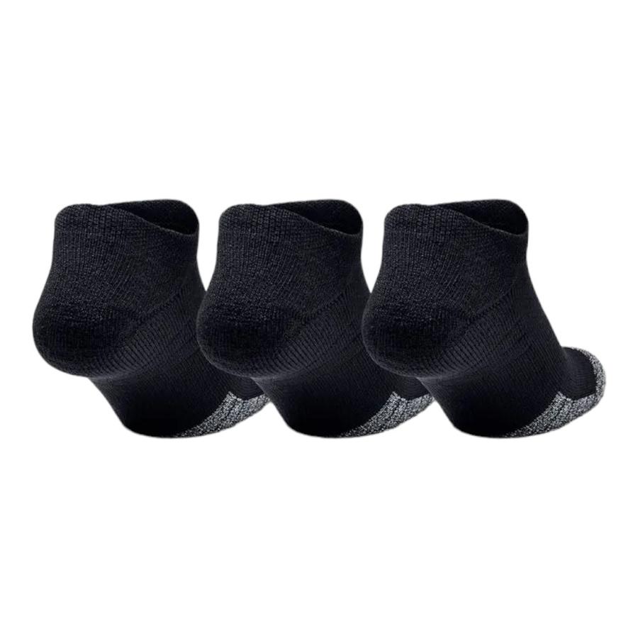 Caceltines tres pares Under Armour HeatGear® No Show Negro