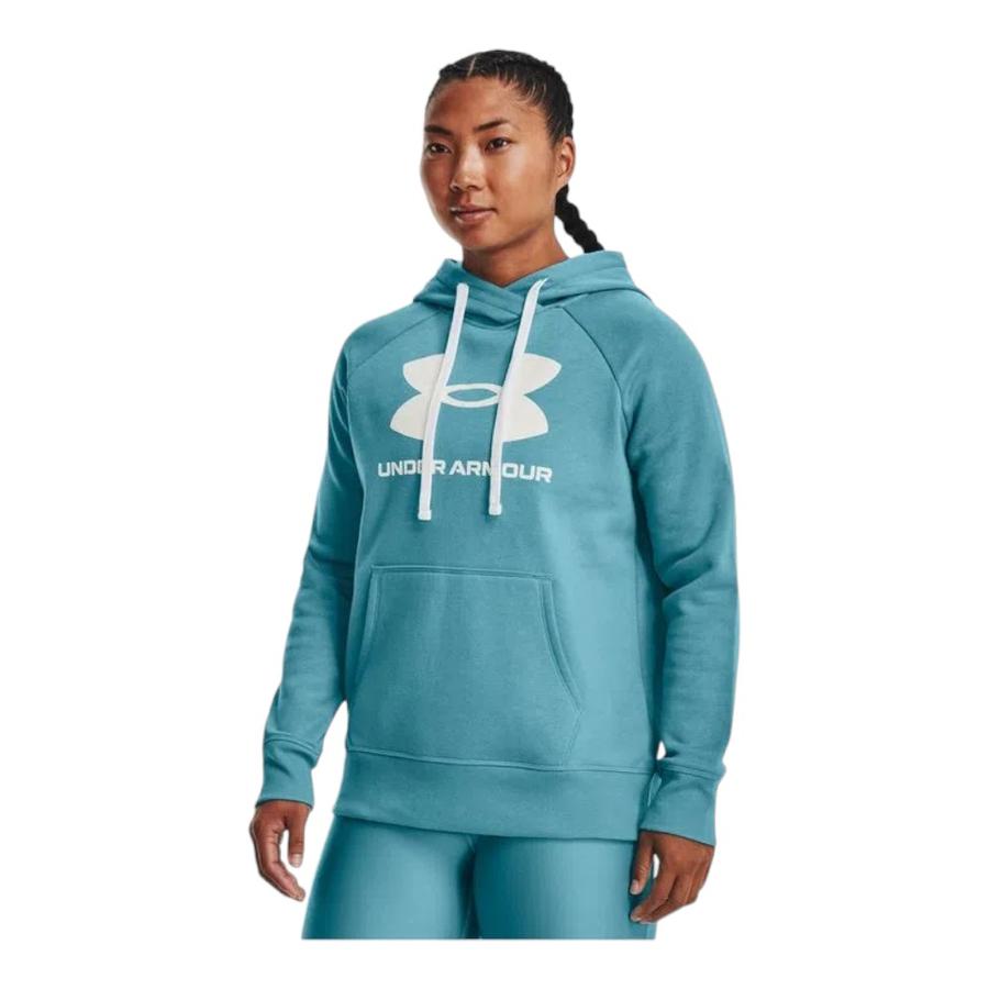 Polerón Mujer Under Armour Rival Fleece Logo Celeste