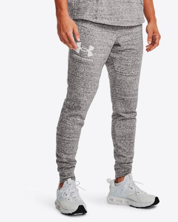 Pantalon De Buzo Under Armour Fitted Gris Hombre