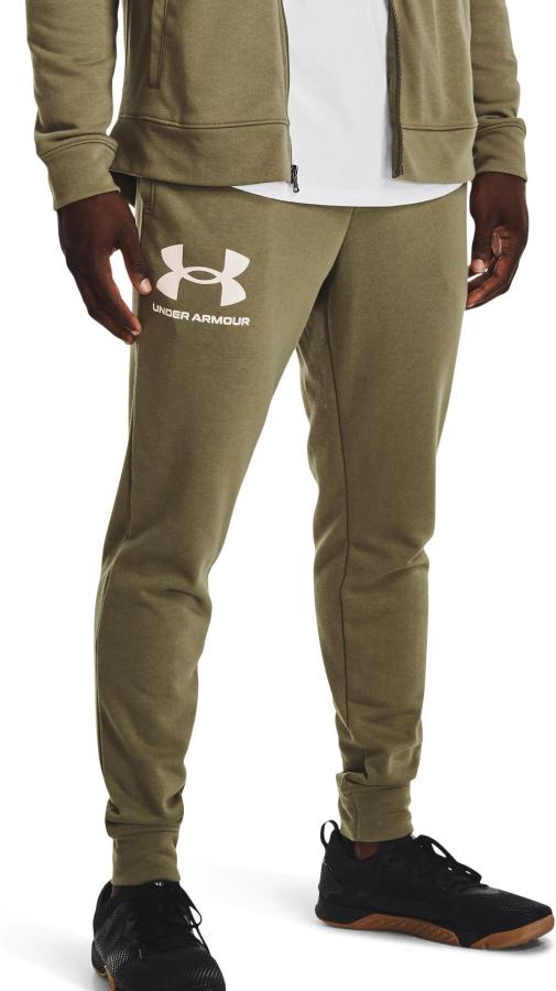 Pantalon De Buzo Under Armour Algodon Hombre Verde