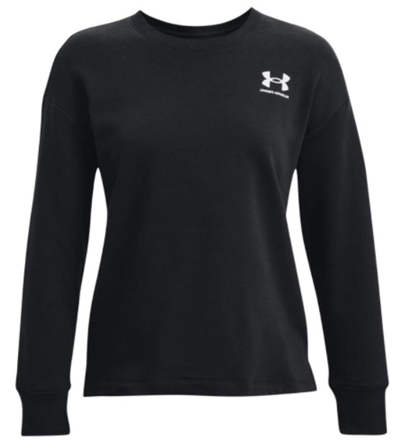 Poleron Under Armour Rival Fleece Algodon Negro Mujer