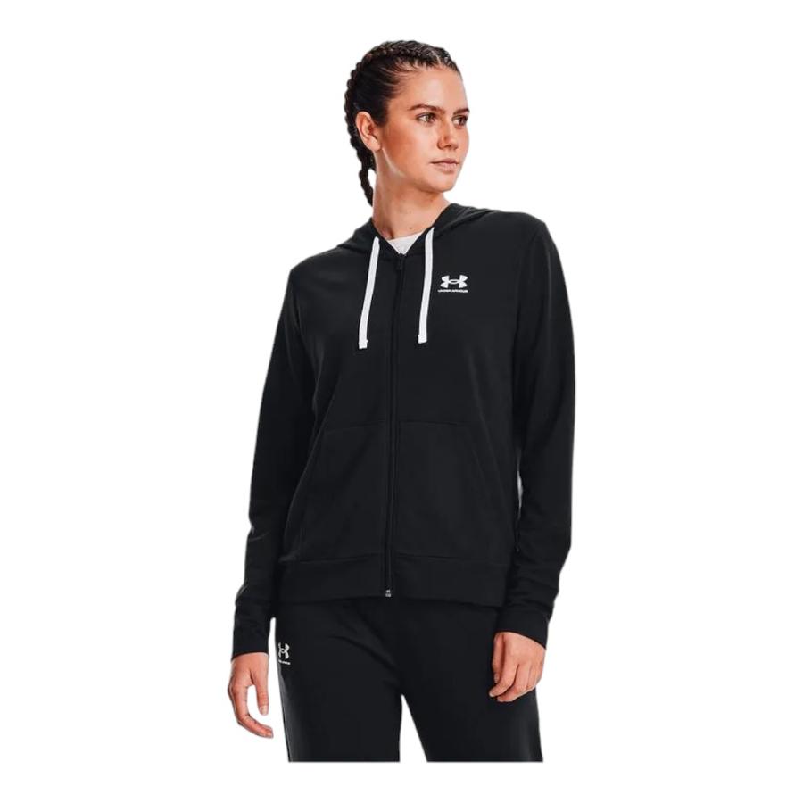 Polerón Mujer Under Armour Rival Terry Full-Zip Negro