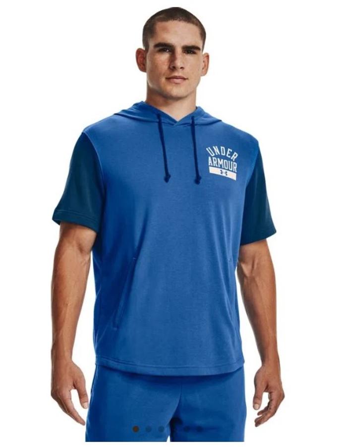 Polera Deportiva Under Armour Algodon Hombre Azul