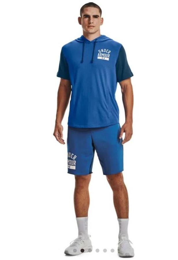 Polera Deportiva Under Armour Algodon Hombre Azul