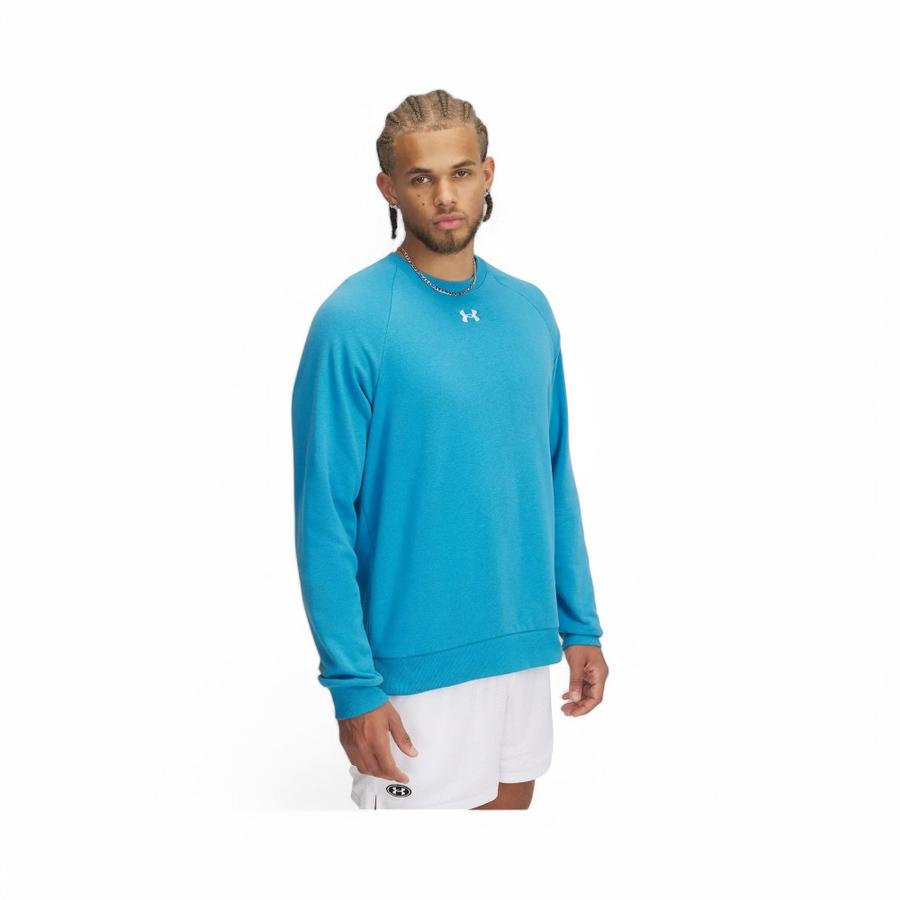 Polerón Hombre Under Armour Rival Azul Claro