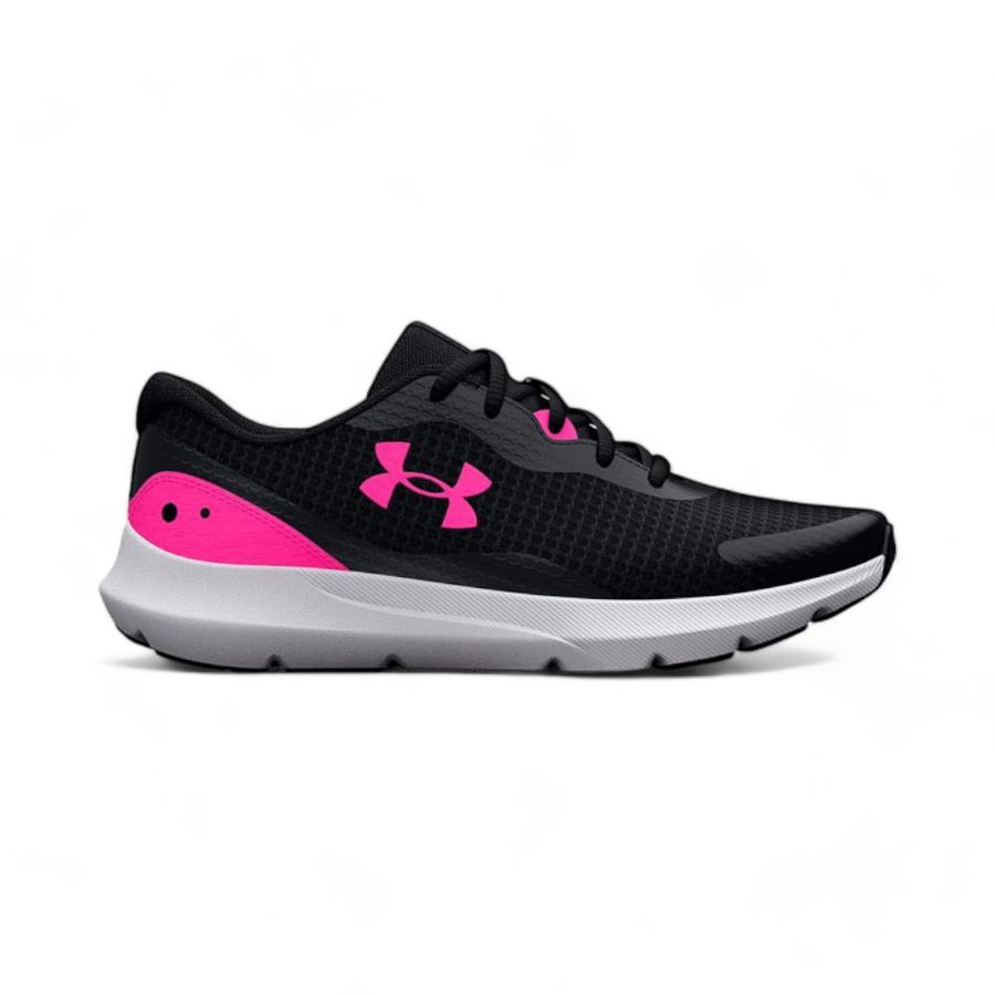 Zapatilla Running Mujer Under Armour Surge 3 Negro Rosa