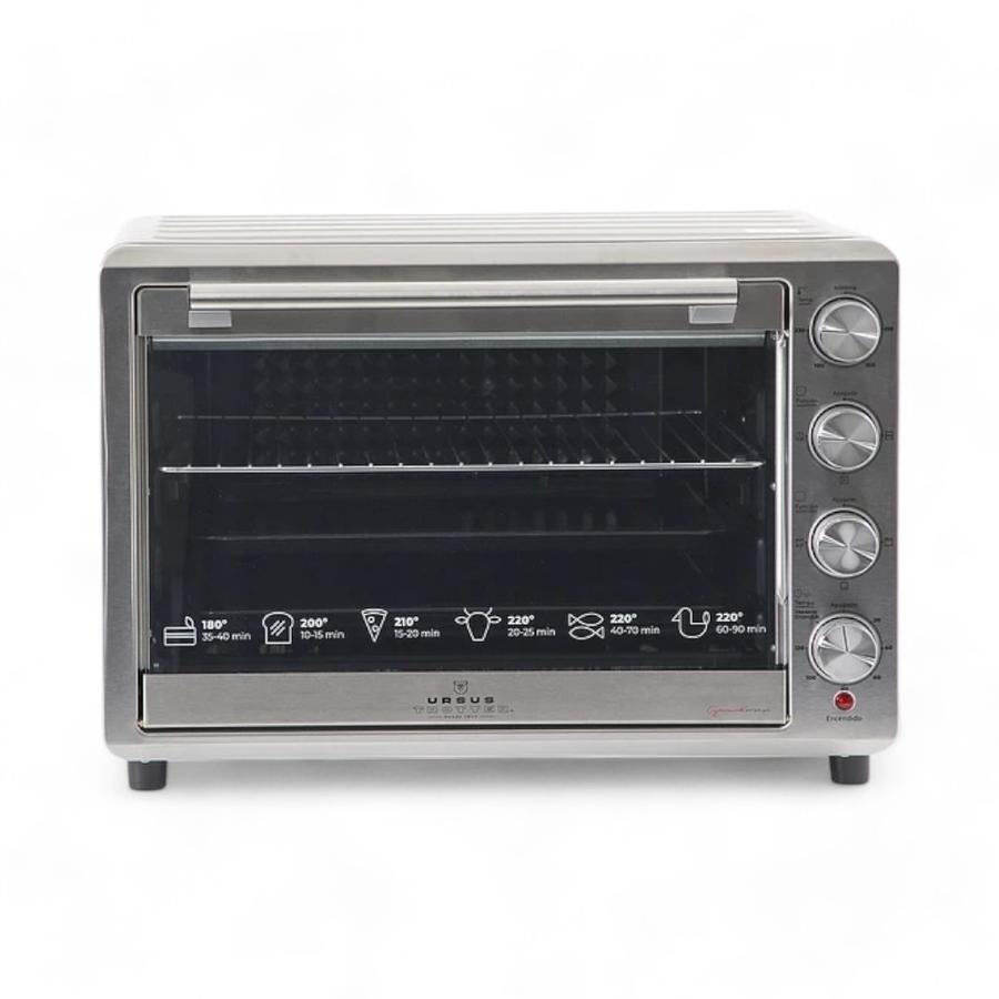 Horno Eléctrico Ursus Trotter Backofen Pro 80Litros Plateado