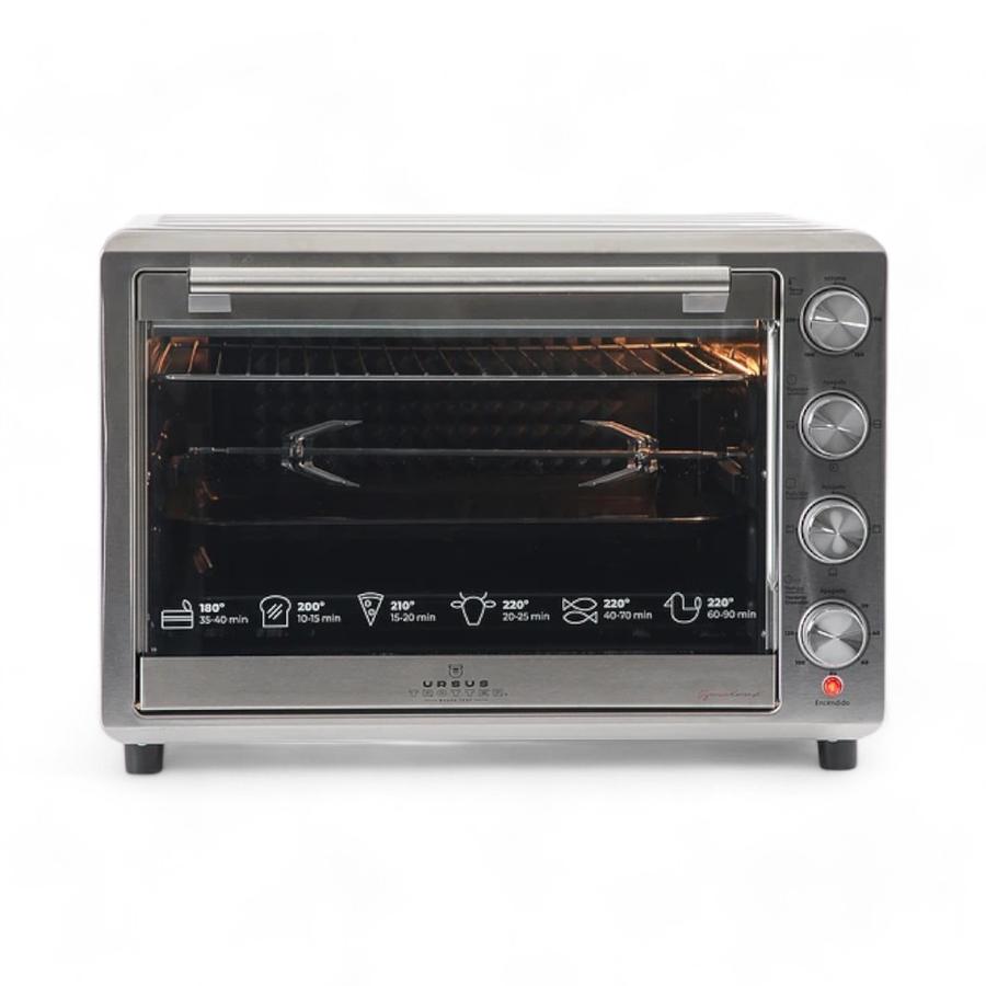 Horno Eléctrico Ursus Trotter Backofen Pro 80Litros Plateado