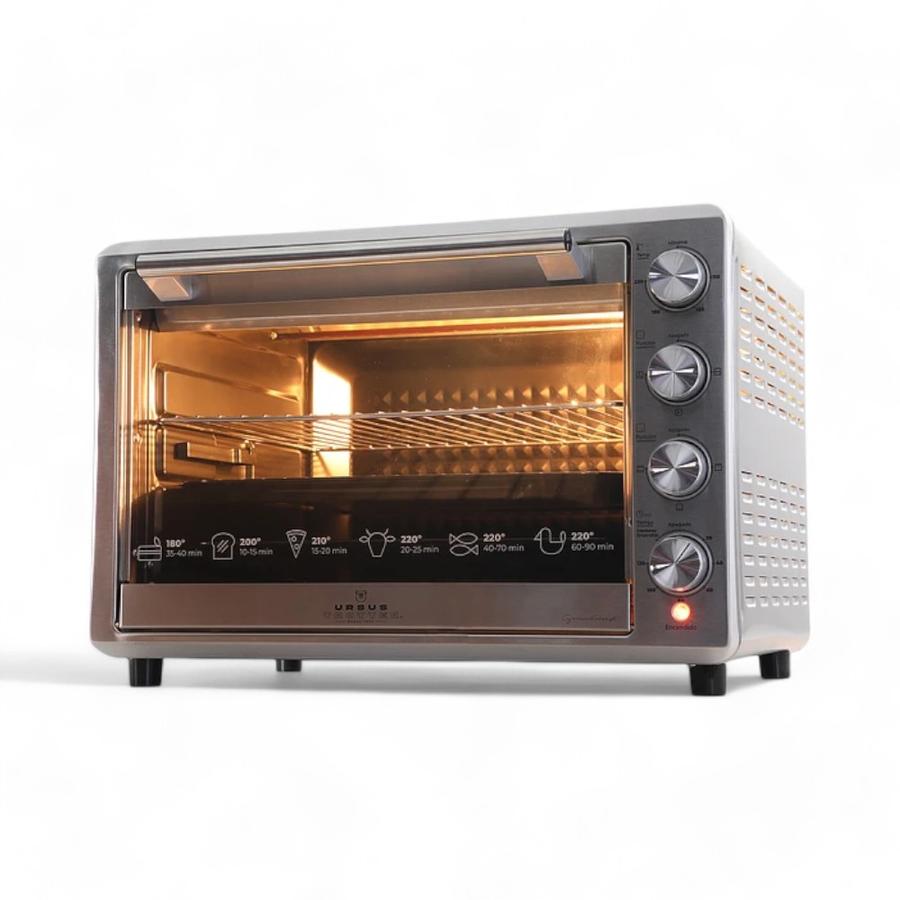 Horno Eléctrico Ursus Trotter Backofen Pro 80Litros Plateado