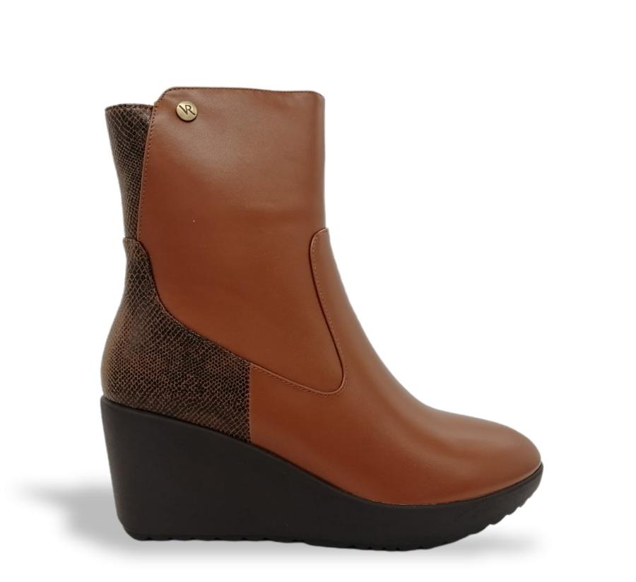 Botin Mujer Via Rosmini Ramni Camel