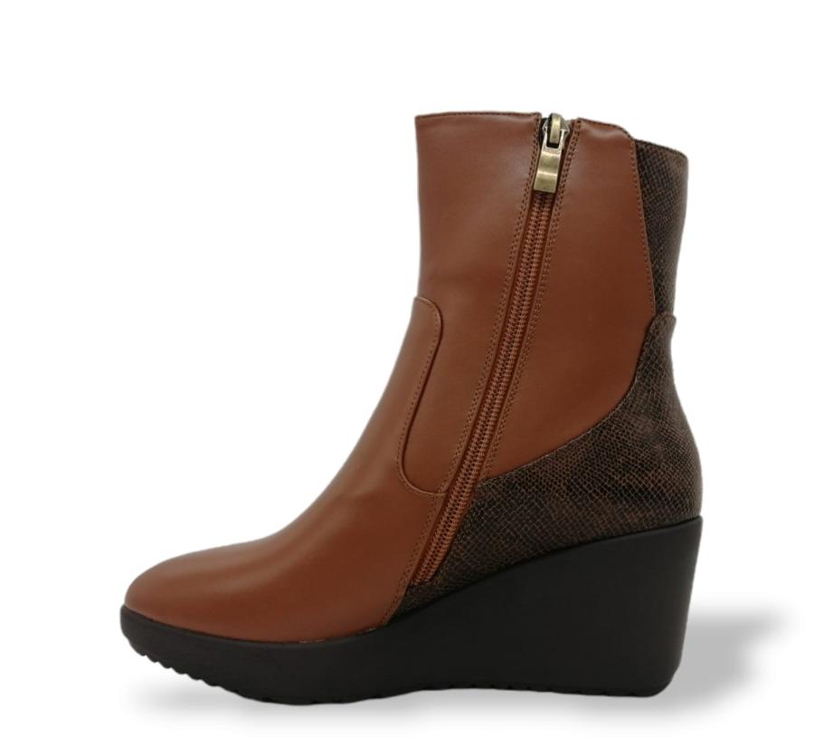 Botin Mujer Via Rosmini Ramni Camel