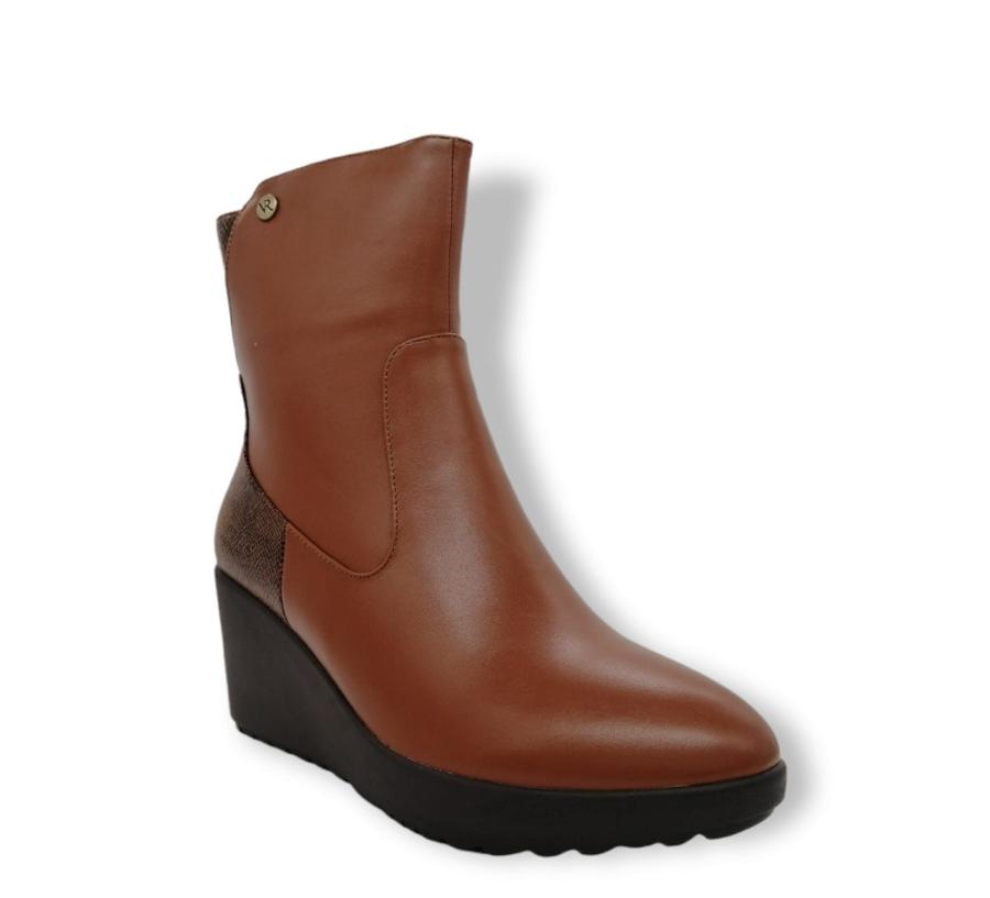 Botin Mujer Via Rosmini Ramni Camel
