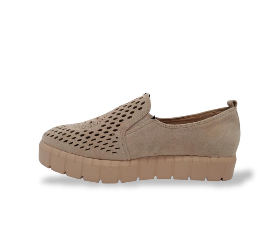 Mocasin Casual Mujer Via Rosmini Pintel Beige