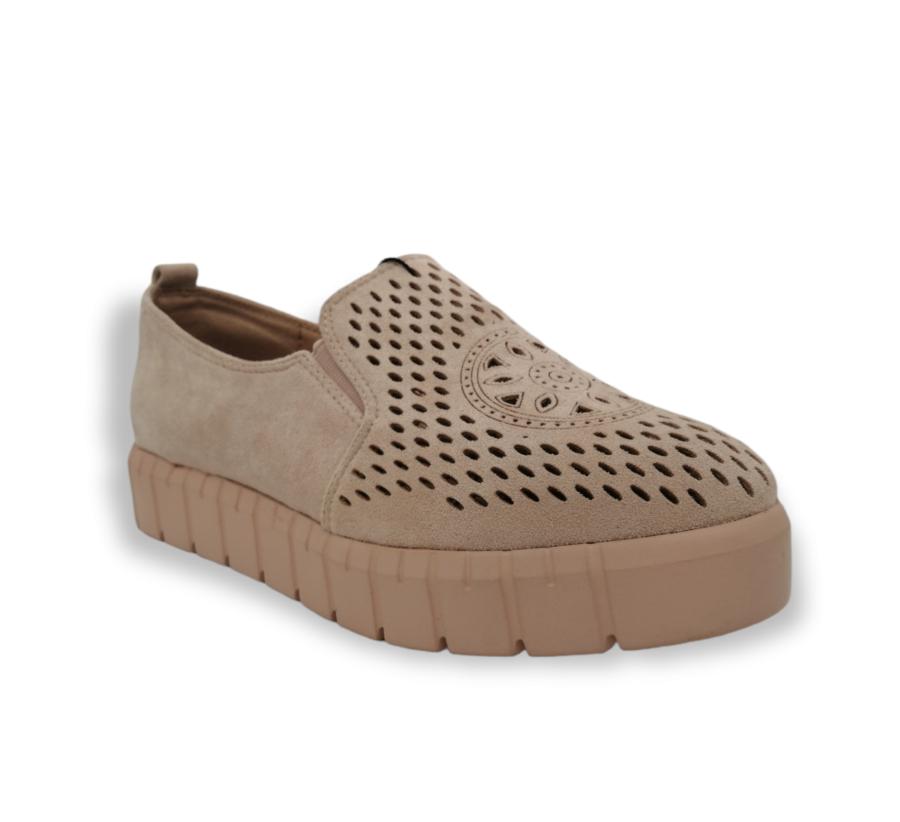 Mocasin Casual Mujer Via Rosmini Pintel Beige