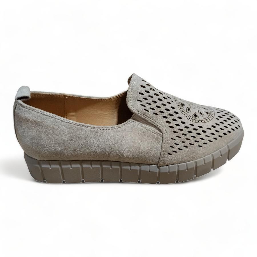 Mocasin Casual Mujer Via Rosmini Pintel Grey