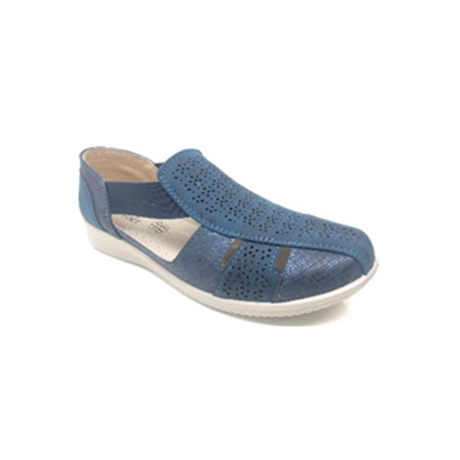 Sandalia Comfort Mujer Via Rosmini Ettore Azul