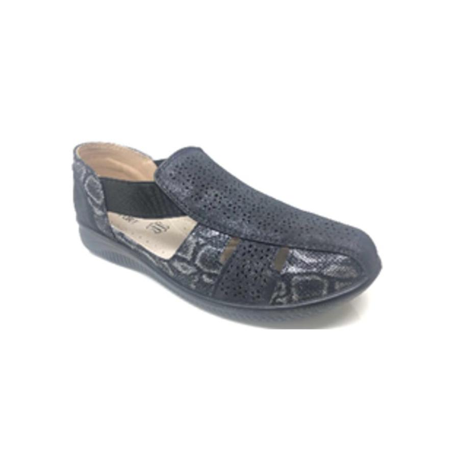Sandalia Comfort Mujer Via Rosmini Ettore Negro