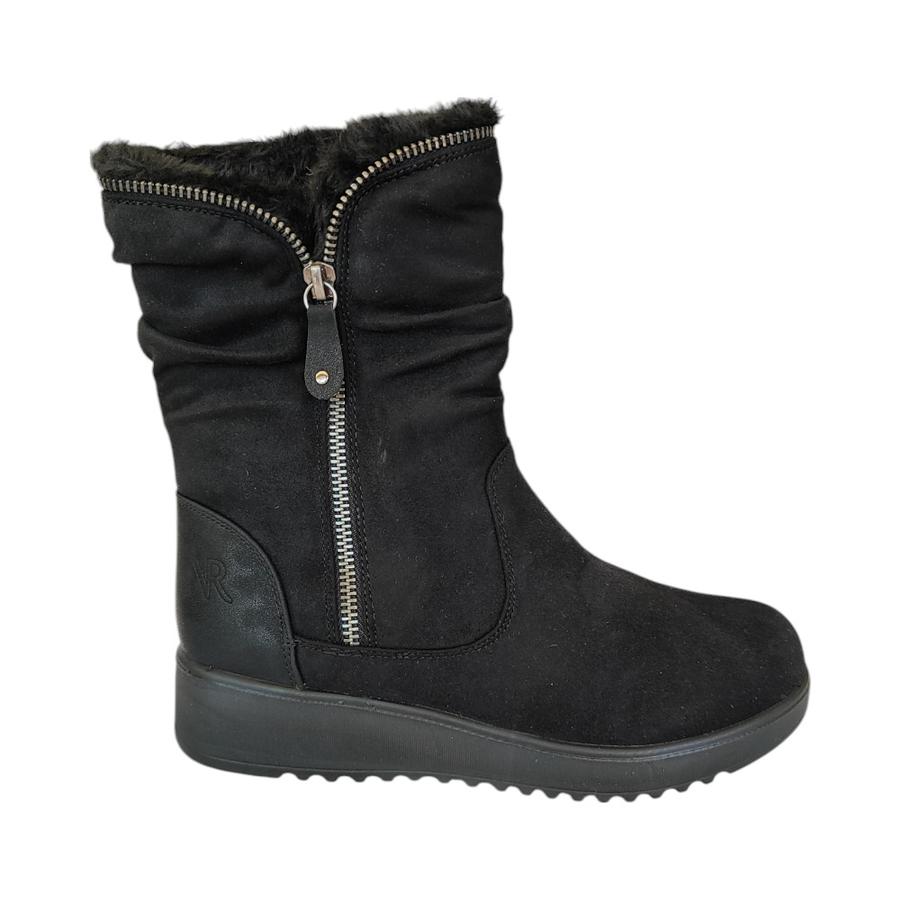 Bota Media Casual Mujer Via Rosmini Vicini Negro