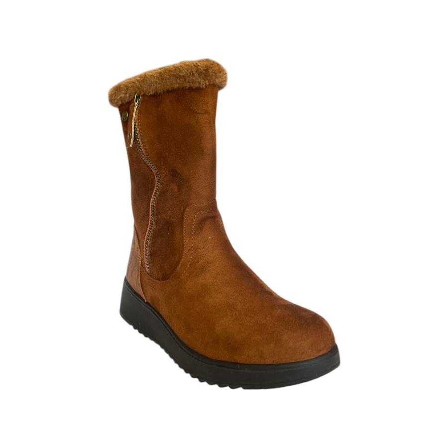 Bota Media Casual Mujer Via Rosmini Alosa Camel