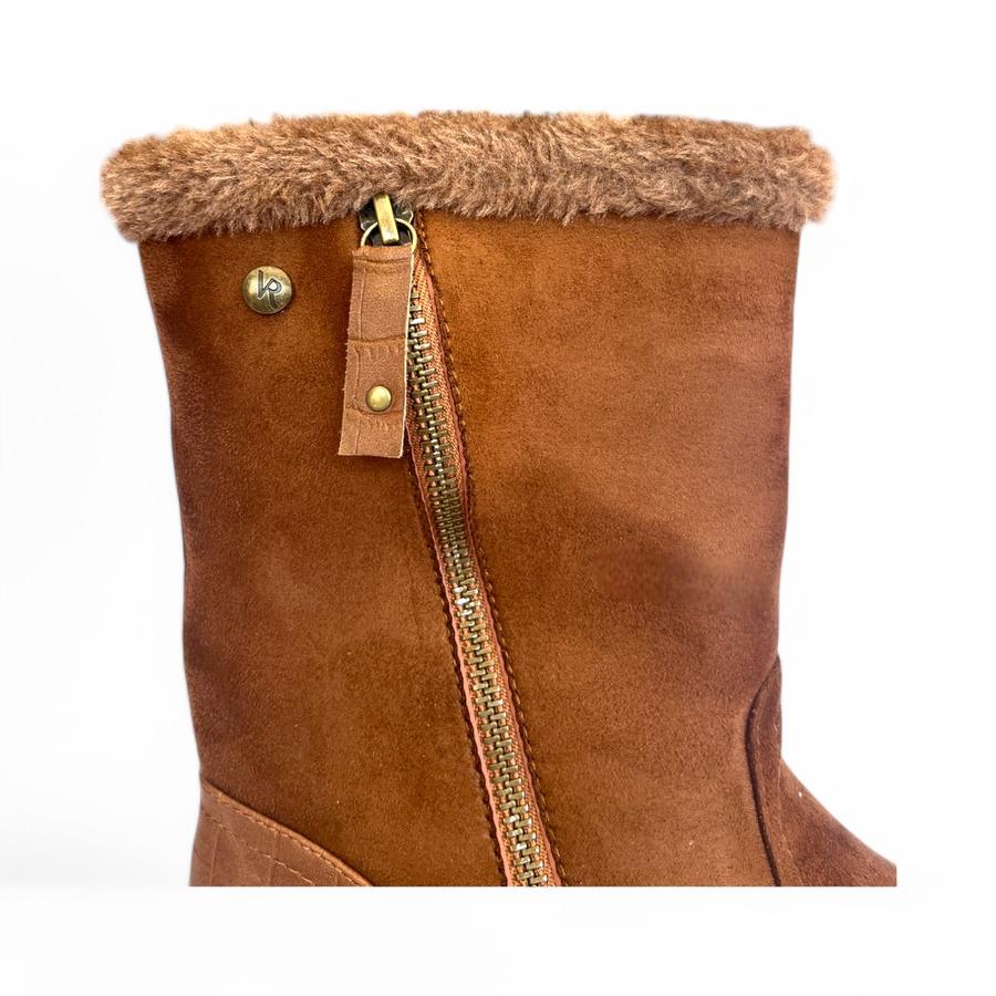 Bota Media Casual Mujer Via Rosmini Alosa Camel
