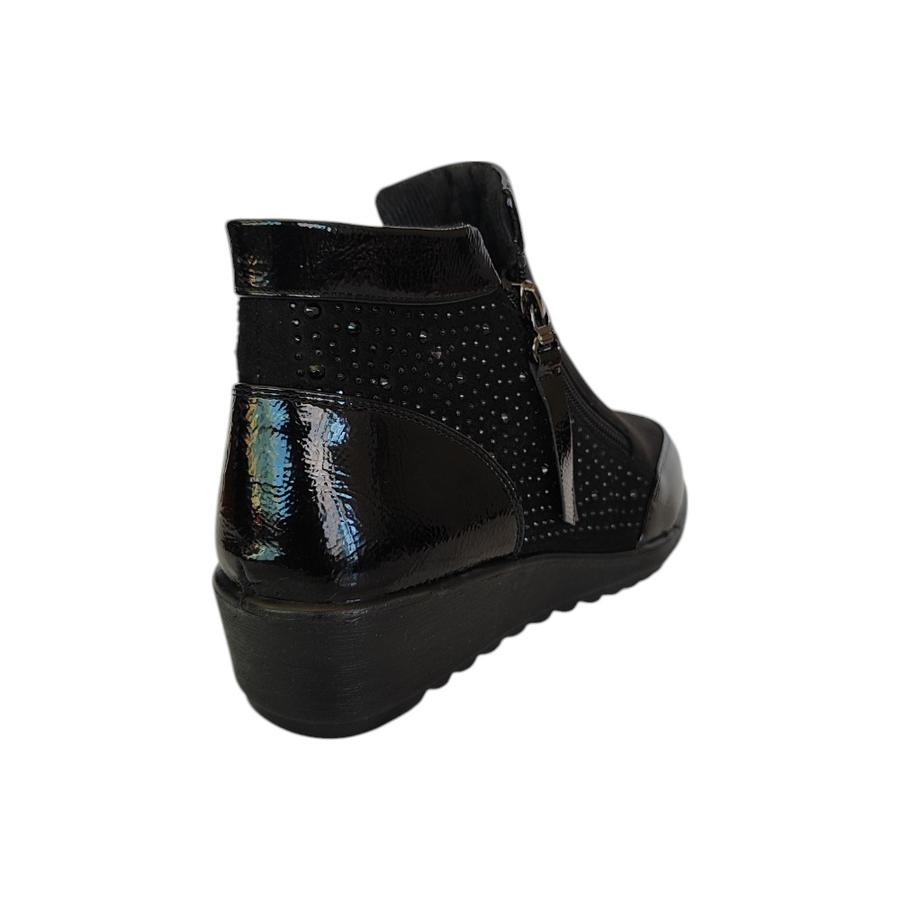 Botín Casual Mujer Via Rosmini Resca Negro