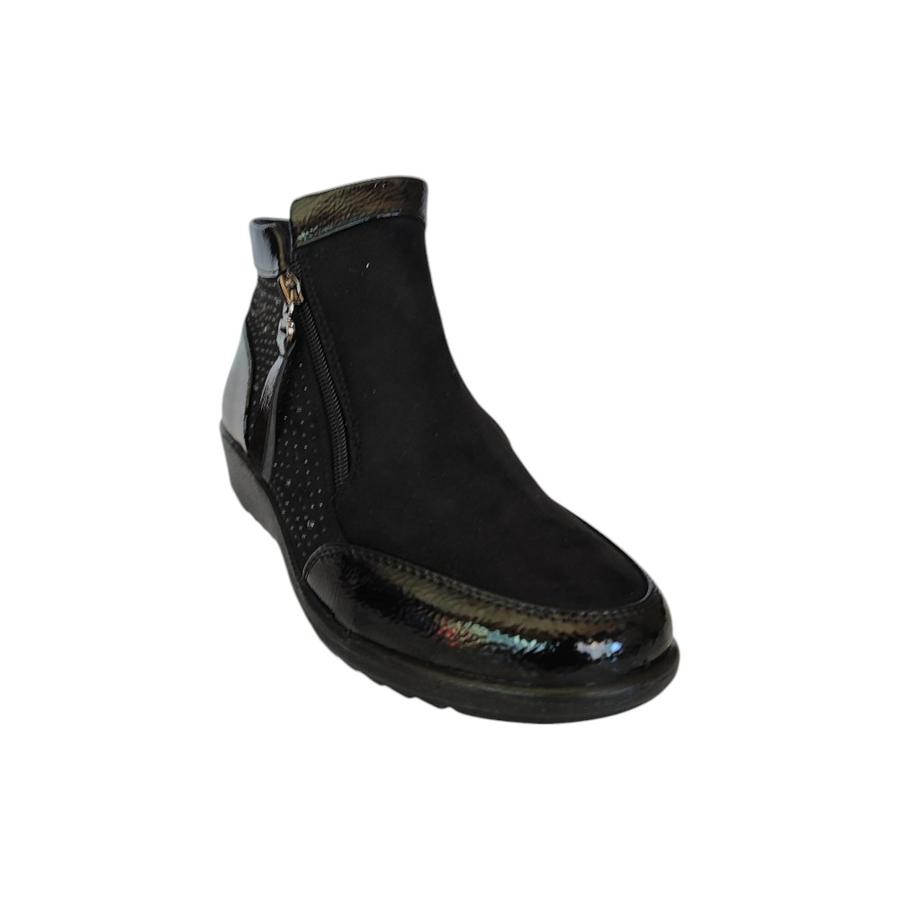 Botín Casual Mujer Via Rosmini Resca Negro