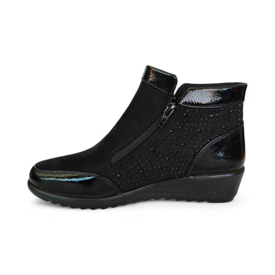 Botín Casual Mujer Via Rosmini Resca Negro