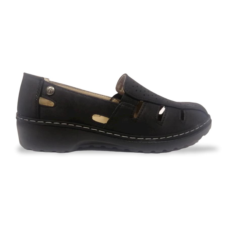 Sandalia Comfort Mujer Via Rosmini Hiver Negro