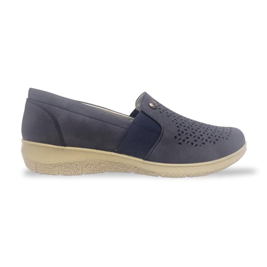 Mocasín Comfort Mujer Via Rosmini Rois Azul