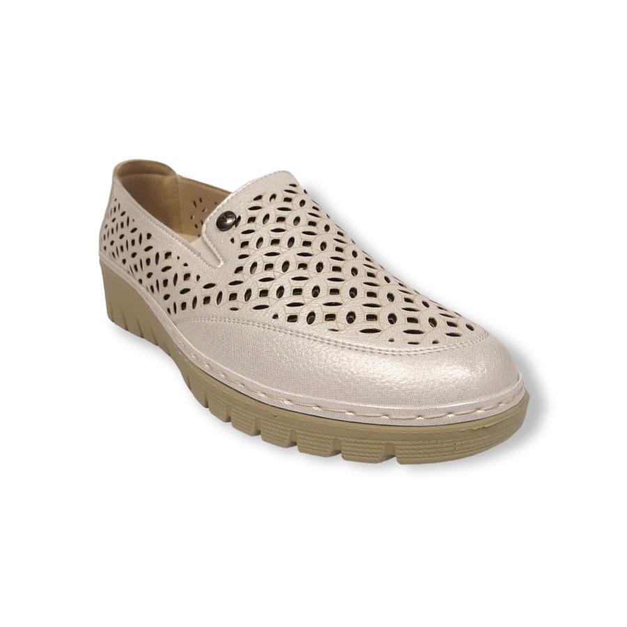 Mocasín Comfort Mujer Via Rosmini Henri Blanco