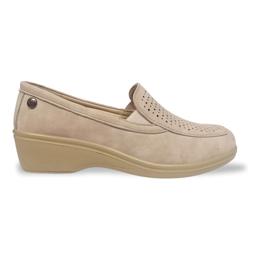 Mocasín Comfort Mujer Via Rosmini Daniele Beige