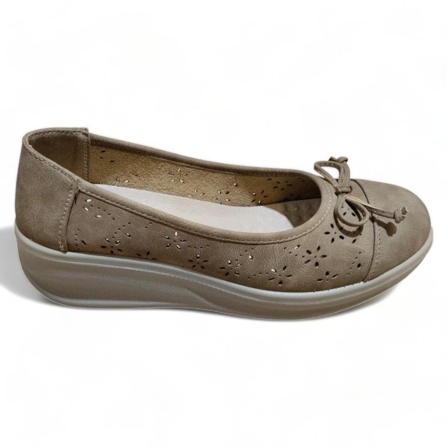 Zapato Mujer Via Rosmini Baller Alle Taupe