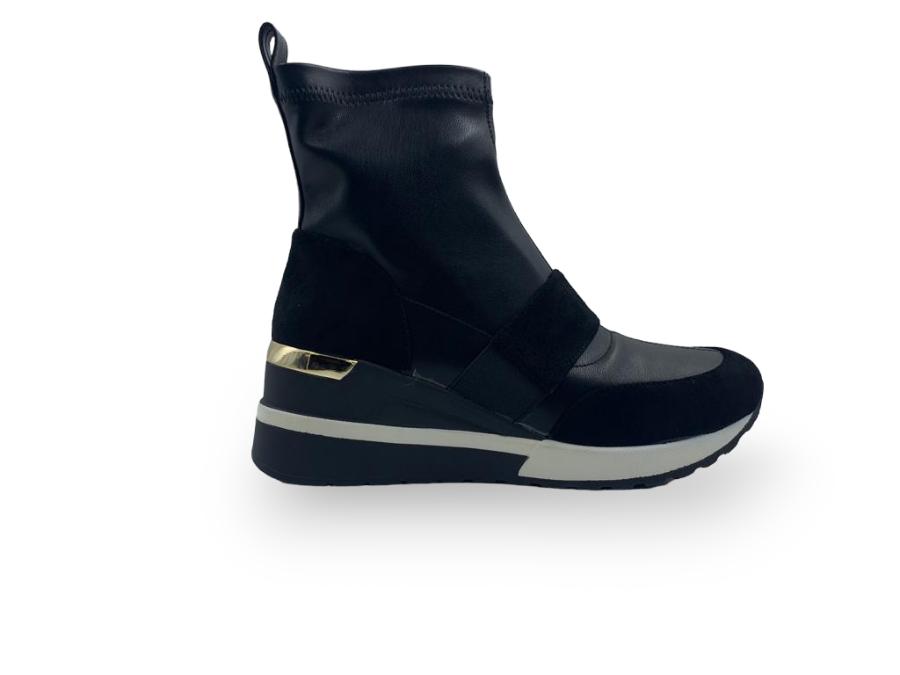 Bota Eco - Cuero Via Rosmini Greppi   Mujer Negro