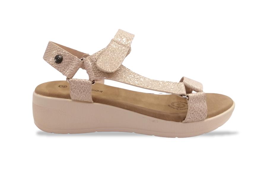 Sandalia Suela Comfort Mujer Via Rosmini Candia Blanco