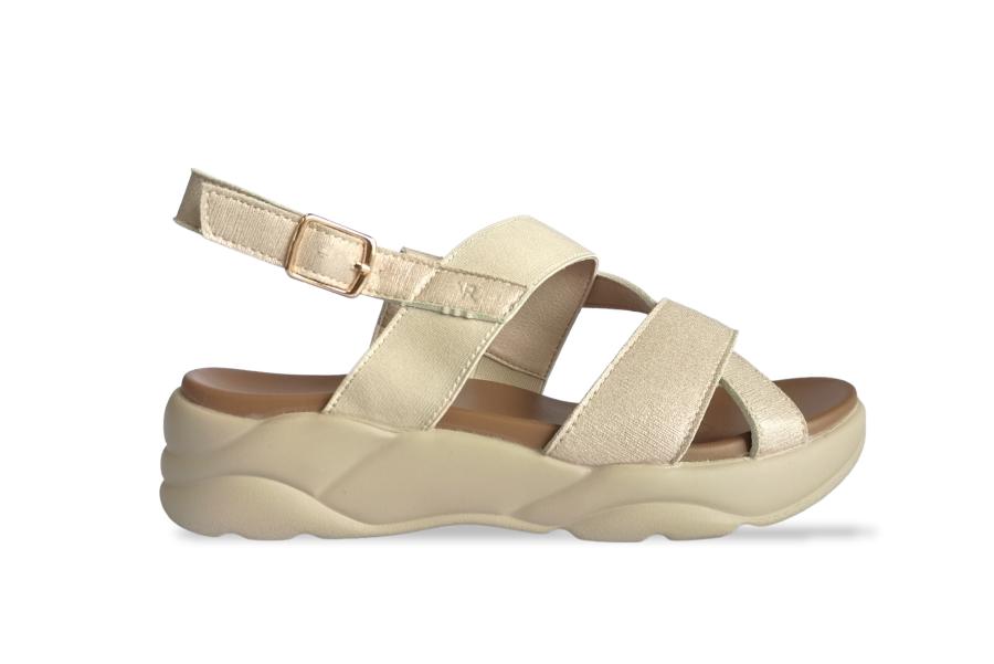 Sandalia Suela Comfort Mujer Via Rosmini Baldin Beige